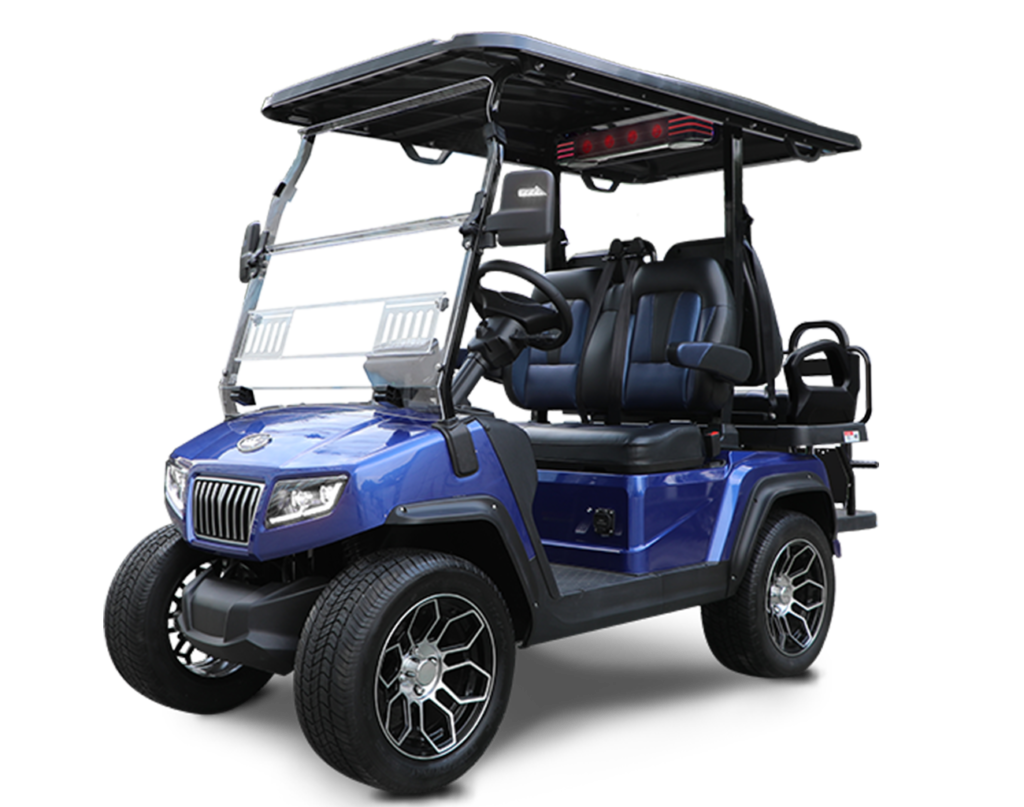 D5 Ranger 2+2, Evolution electric vehicles, best golf cart of 2024, club car, ezgo, yamaha, iconev, denago, tomberlin, bintelli