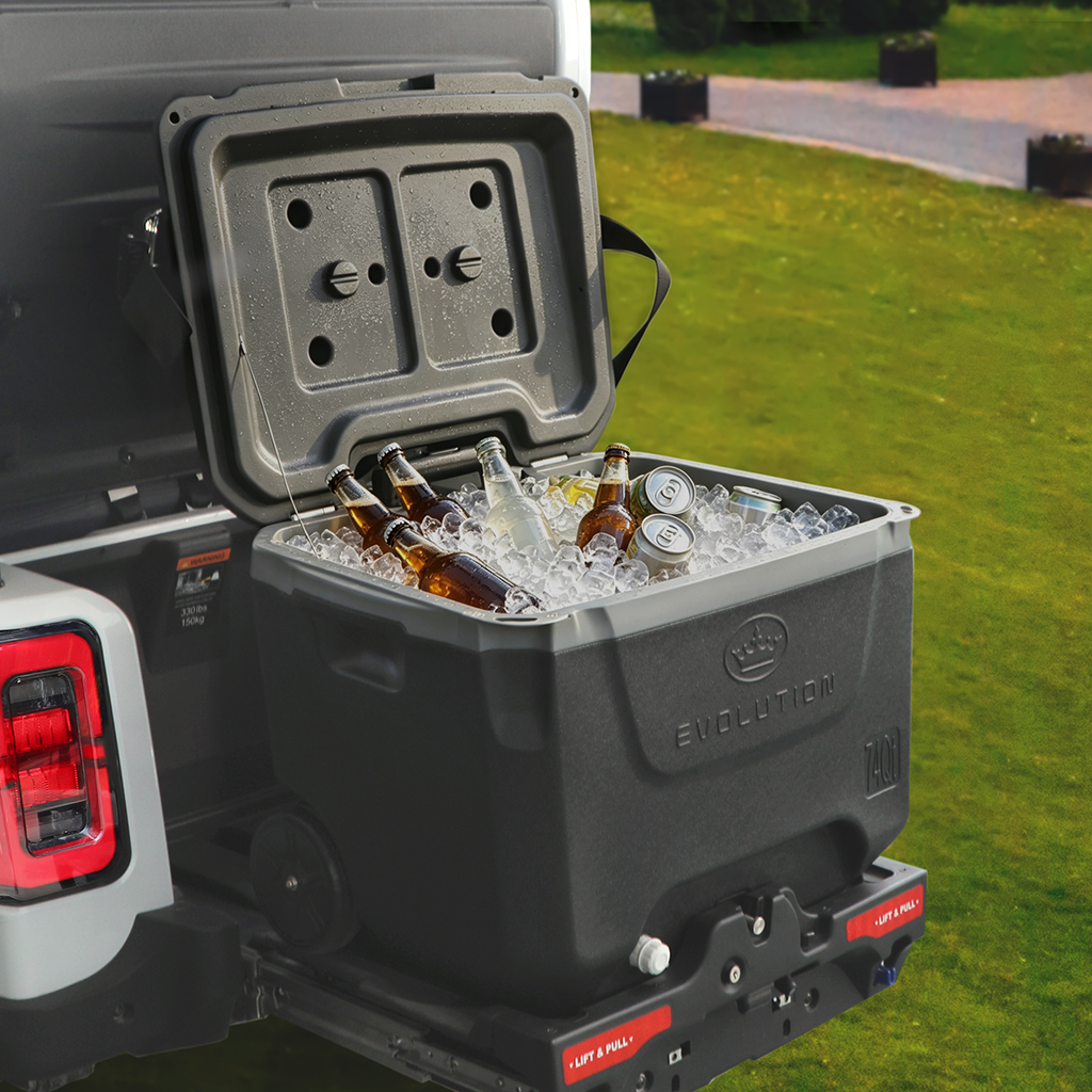 Evolution D-Max, 74Qt Cooler, golf cart storage, cooler with wheels, wheeled cooler